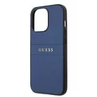 Guess Apple iPhone 13 Pro Max (6.7) PU Leather Saffiano hátlapvédő tok kék (GUHCP13XPSASBBL)