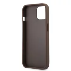   Guess Apple iPhone 13 (6.1) PU 4G Printed Stripe hátlapvédő tok barna (GUHCP13M4GDBR)