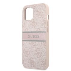   Guess Apple iPhone 13 Mini (5.4) PU 4G Printed Stripe hátlapvédő tok pink (GUHCP13S4GDPI)