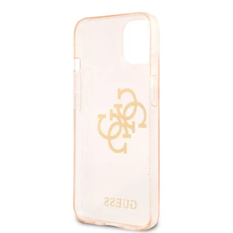 Guess Apple iPhone 13 Mini (5.4) TPU Big 4G Full Glitter hátlapvédő tok arany (GUHCP13SPCUGL4GGO)