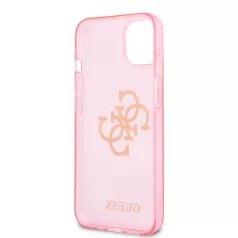  Guess Apple iPhone 13 Mini (5.4) TPU Big 4G Full Glitter hátlapvédő tok pink (GUHCP13SPCUGL4GPI)