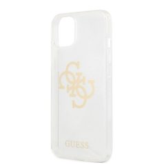   Guess Apple iPhone 13 Mini (5.4) TPU Big 4G Full Glitter hátlapvédő tok átlátszó (GUHCP13SPCUGL4GTR)