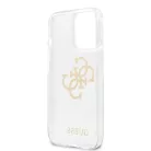 Guess Apple iPhone 13 Pro (6.1) TPU Big 4G Full Glitter hátlapvédő tok átlátszó (GUHCP13LPCUGL4GTR)