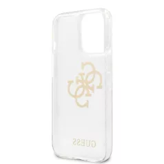   Guess Apple iPhone 13 Pro (6.1) TPU Big 4G Full Glitter hátlapvédő tok átlátszó (GUHCP13LPCUGL4GTR)