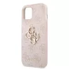 Guess Apple iPhone 13 Pro (6.1) PU 4G Metal Logo hátlapvédő tok pink (GUHCP13L4GMGPI)