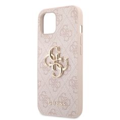   Guess Apple iPhone 13 Pro (6.1) PU 4G Metal Logo hátlapvédő tok pink (GUHCP13L4GMGPI)