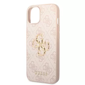   Guess Apple iPhone 13 Pro Max (6.7) 4G Metal Logo hátlapvédő tok pink (GUHCP13X4GMGPI)