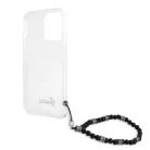 Guess Apple iPhone 13 Pro (6.1) PC Script and Black Pearls hátlapvédő tok átlátszó (GUHCP13LKPSBK)
