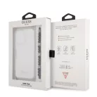 Guess Apple iPhone 13 Pro Max (6.7) PC Script and Black Pearls hátlapvédő tok átlátszó (GUHCP13XKPSBK)