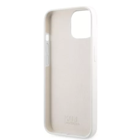 Karl Lagerfeld and Choupette Apple iPhone 13 (6.1) hátlapvédő tok fehér (KLHCP13MSSKCW)