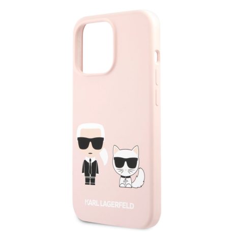 Karl Lagerfeld and Choupette Apple iPhone 13 Pro Max (6.7) hátlapvédő tok pink (KLHCP13XSSKCI)