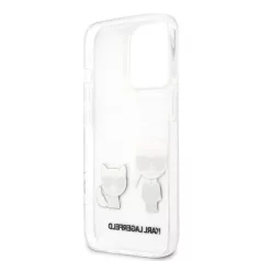   Karl Lagerfeld and Choupette Apple iPhone 13 Pro (6.1) PC/TPU Ikonik hátlapvédő tok átlátszó (KLHCP13LCKTR)