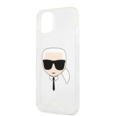   Karl Lagerfeld Apple iPhone 13 Mini (5.4) TPU Full Glitter hátlapvédő tok ezüst (KLHCP13SKHTUGLS)