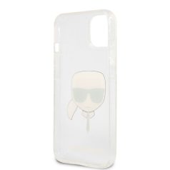   Karl Lagerfeld Apple iPhone 13 (6.1) TPU Full Glitter hátlapvédő tok ezüst (KLHCP13MKHTUGLS)