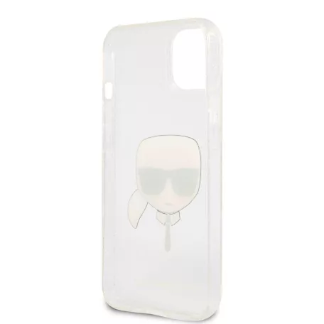 Karl Lagerfeld Apple iPhone 13 (6.1) TPU Full Glitter hátlapvédő tok ezüst (KLHCP13MKHTUGLS)