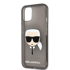   Karl Lagerfeld Apple iPhone 13 Mini (5.4) TPU Full Glitter hátlapvédő tok fekete (KLHCP13SKHTUGLB)