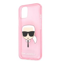   Karl Lagerfeld Apple iPhone 13 Mini (5.4) TPU Full Glitter hátlapvédő tok pink (KLHCP13SKHTUGLP)