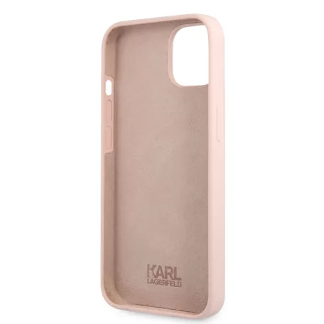 Karl Lagerfeld Apple iPhone 13 Mini (5.4) hátlapvédő tok Light Pink (KLHCP13MSLKHPI)