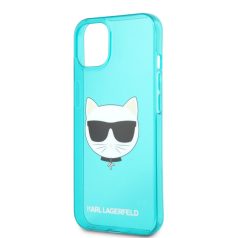   Karl Lagerfeld TPU Choupette Apple iPhone 13 Mini (5.4) hátlapvédő tok Fluo Blue (KLHCP13SCHTRB)