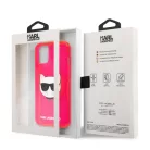 Karl Lagerfeld TPU Choupette Apple iPhone 13 Mini (5.4) hátlapvédő tok Fluo Pink (KLHCP13SCHTRP)