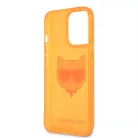 Karl Lagerfeld TPU Choupette Apple iPhone 13 Pro Max (6.7) hátlapvédő tok Fluo Orange (KLHCP13XCHTRO)