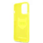 Karl Lagerfeld TPU Choupette Apple iPhone 13 Pro (6.1) hátlapvédő tok Fluo Yellow (KLHCP13LCHTRY)