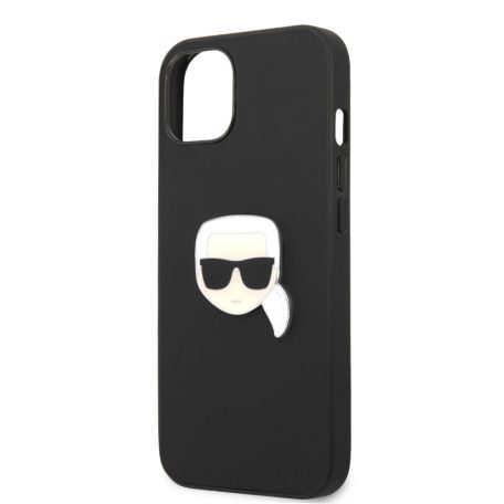 Karl Lagerfeld Apple iPhone 13 Mini (5.4) PU Leather hátlapvédő tok fekete (KLHCP13SPKMK)