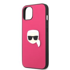   Karl Lagerfeld Apple iPhone 13 (6.1) PU Leather hátlapvédő tok pink (KLHCP13MPKMP)