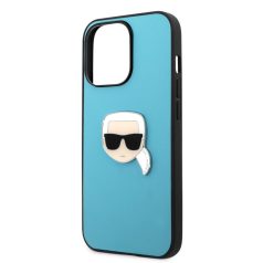   Karl Lagerfeld Apple iPhone 13 Pro (6.1) PU Leather hátlapvédő tok kék (KLHCP13LPKMB)