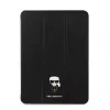 Karl Lagerfeld Apple iPad Pro 12.9 (2021) Metal Saffiano oldalra nyíló könyv tok fekete (KLFC12OKHK)