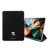 Karl Lagerfeld Apple iPad Pro 12.9 (2021) Metal Saffiano oldalra nyíló könyv tok fekete (KLFC12OKHK)