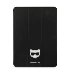   Karl Lagerfeld Apple iPad Pro 11 (2021) Choupette Head Saffiano oldalra nyíló könyv tok fekete (KLFC11OCHK)