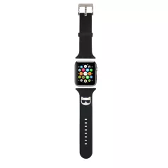   Karl Lagerfeld Karl and Choupette Head Apple Watch 42/44mm óraszíj fekete (KLAWLSLCKK)