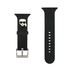   Karl Lagerfeld Karl Head Apple Watch 42/44mm óraszíj fekete (KLAWLSLKK)