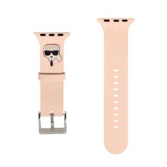   Karl Lagerfeld Karl Head Apple Watch 42/44mm óraszíj pink (KLAWLSLKP)