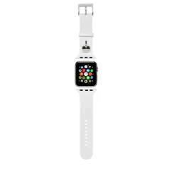   Karl Lagerfeld Karl Head Apple Watch 38/40mm óraszíj fehér (KLAWMSLKW)