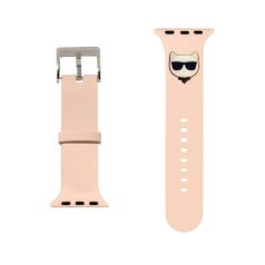   Karl Lagerfeld Choupette Head Apple Watch 38/40mm óraszíj pink (KLAWMSLCP)