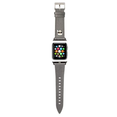 Karl Lagerfeld Karl Head Apple Watch 38/40mm óraszíj ezüst (KLAWMOKHG)