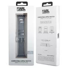   Karl Lagerfeld Karl Head Apple Watch 38/40mm óraszíj ezüst (KLAWMOKHG)