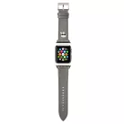 Karl Lagerfeld Karl Head Apple Watch 42/44mm óraszíj ezüst (KLAWLOKHG)
