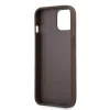 Guess Apple iPhone 13 Mini (5.4) PU 4G Metal Logo hátlapvédő tok barna (GUHCP13SPU4GHBR)