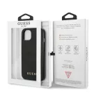 Guess Apple iPhone 13 (6.1) Saffiano PU Silicone hátlapvédő tok fekete (GUHCP13MSLSABK)