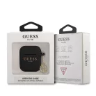 Guess 4G Charms Apple AirPods 1/2 szilikon tok fekete (GUA2LSC4EK)