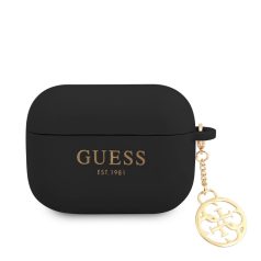   Guess 4G Charms Apple Apple Airpods Pro szilikon tok fekete (GUAPLSC4EK)