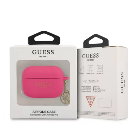 Guess Apple Apple Airpods Pro szilikon tok pink (GUAPLSC4EF)