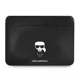   Karl Lagerfeld Saffiano Ikonik fekete laptop táska 16" (KLCS16PISFBK)