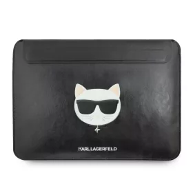   Karl Lagerfeld Choupette Head Embossed fekete laptop táska 16" (KLCS16CHBK)