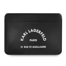   Karl Lagerfeld Saffiano RSG Embossed fekete laptop táska 16" (KLCS16RSGSFBK)