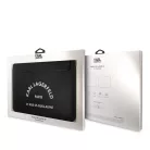 Karl Lagerfeld Saffiano RSG Embossed fekete laptop táska 16" (KLCS16RSGSFBK)