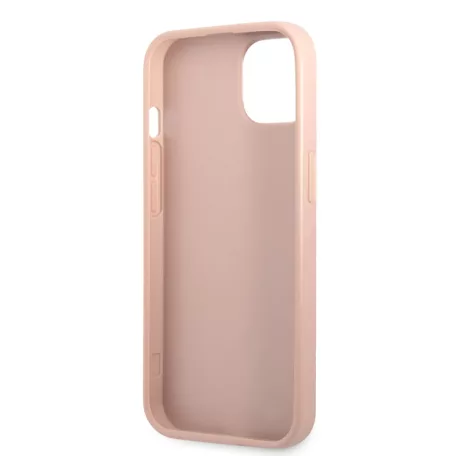Guess PU Saffiano Triangle Apple iPhone 13 (6.1) hátlapvédő tok pink (GUHCP13MPSATLP)
